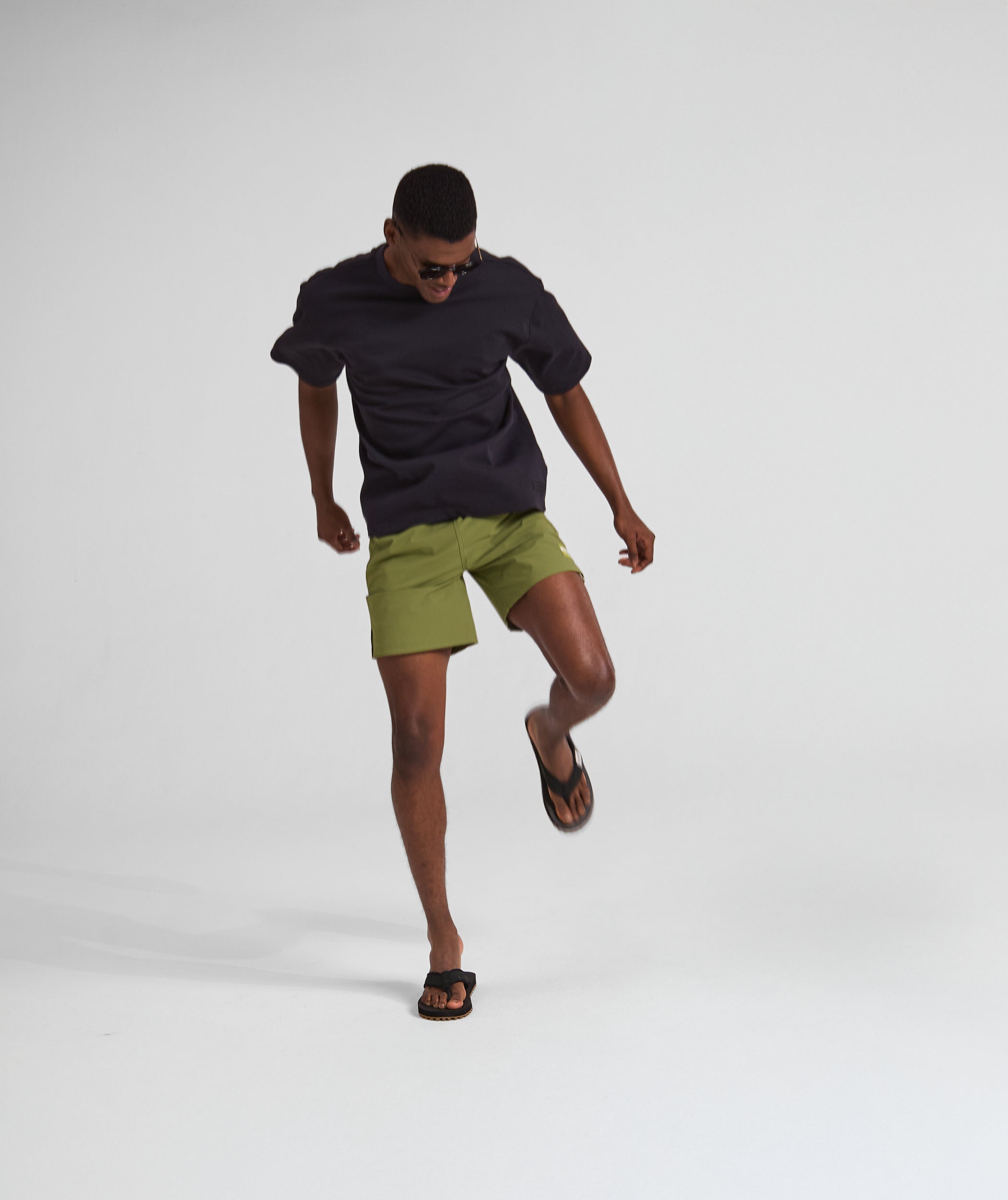 Mens FreeMotion Micro Ripstop Shorts - Green
