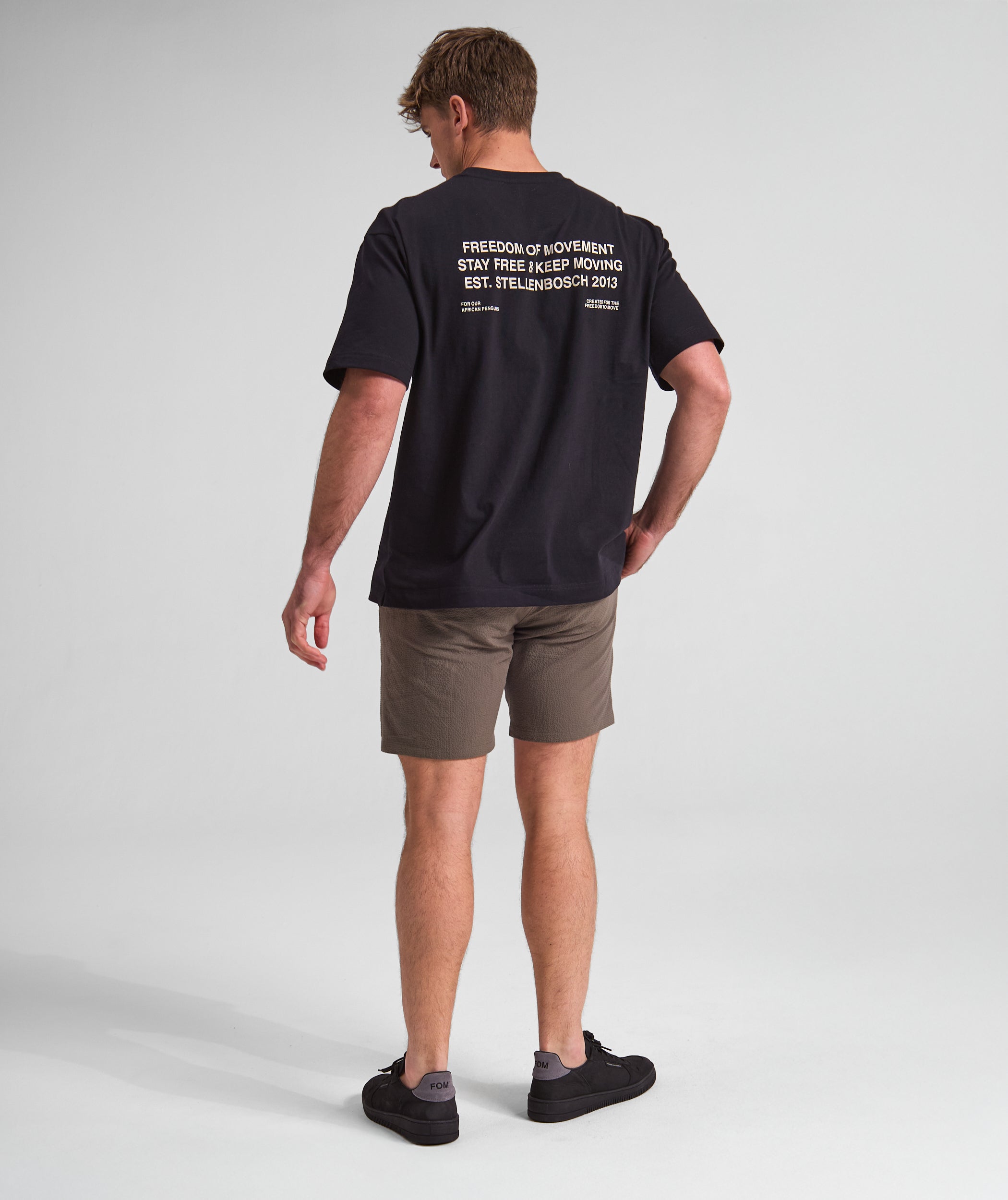 FOM x SANCCOB Mens Pengpong Graphic Tee - Black