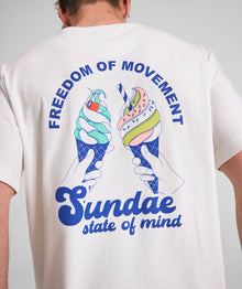 Mens Ice Cream Graphic Tee - Ivory