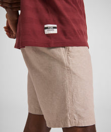 Mens Regular Fit Textured T-Shirt - Burgundy