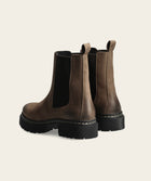 Ladies Leather Chelsea Boot - Taupe