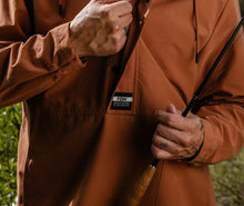 Mens Cotton Blend Anorak - Clay