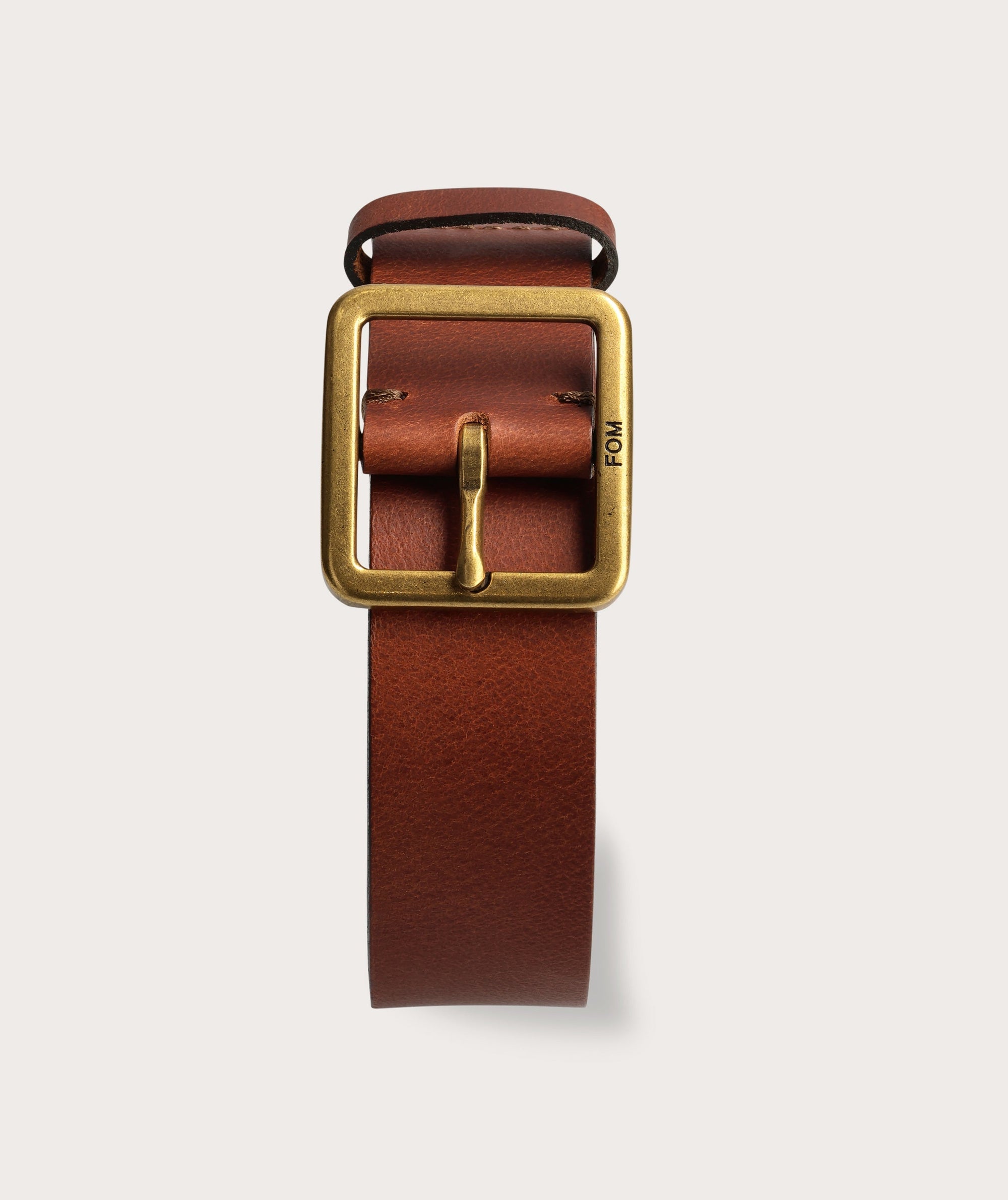 Mens Belt - Chestnut/ Brass Buckle