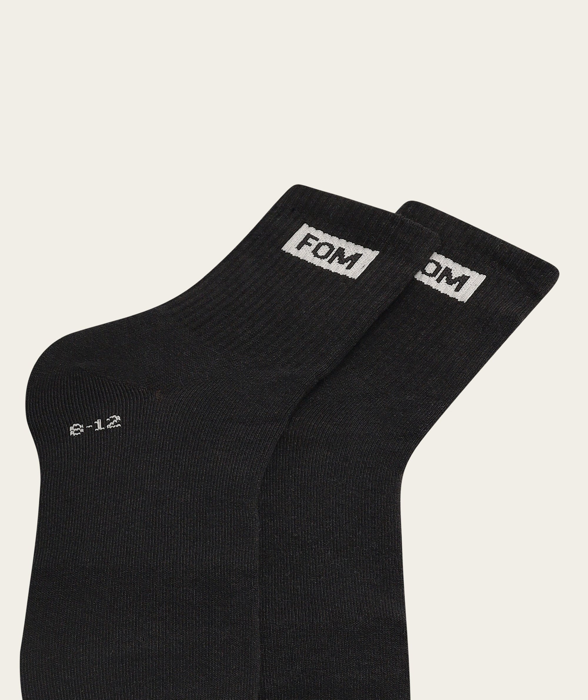 Socks Active Twin Pack - Grey Melange & Black (Size 8-12)