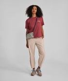 Ladies FOM Typography Graphic Tee - Burgundy