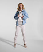 Ladies Denim Shacket - Light Wash