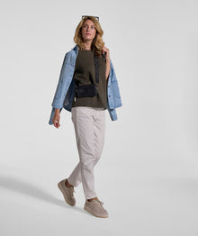 Ladies Fleece Tee - Dark Olive