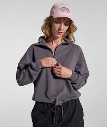 Ladies 1/4 Zip Sweater - Slate