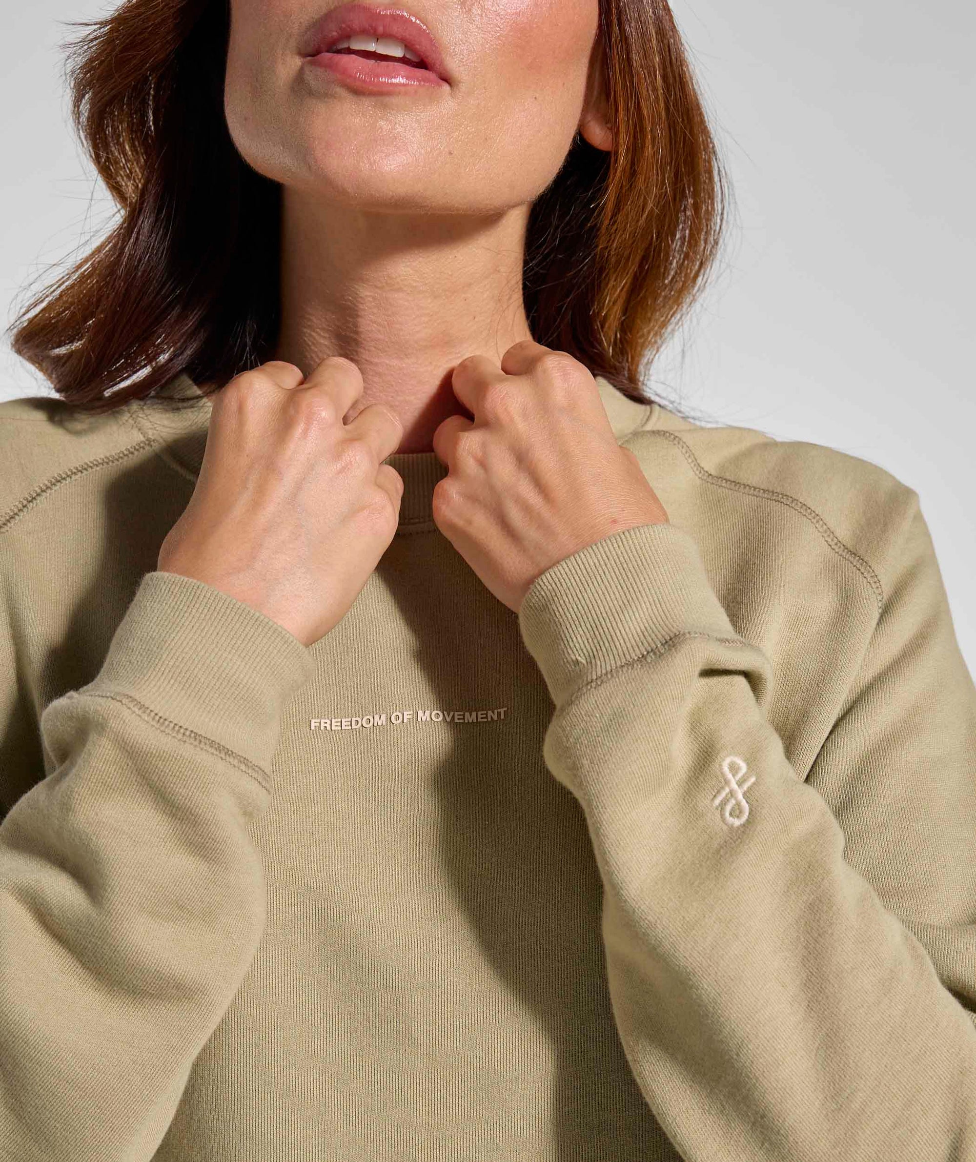 Ladies Raglan Sweater - Aloe
