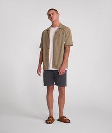 Mens Cotton Chino Shorts - Charcoal