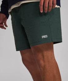 Mens FreeMotion Pull On Shorts - Forest Green