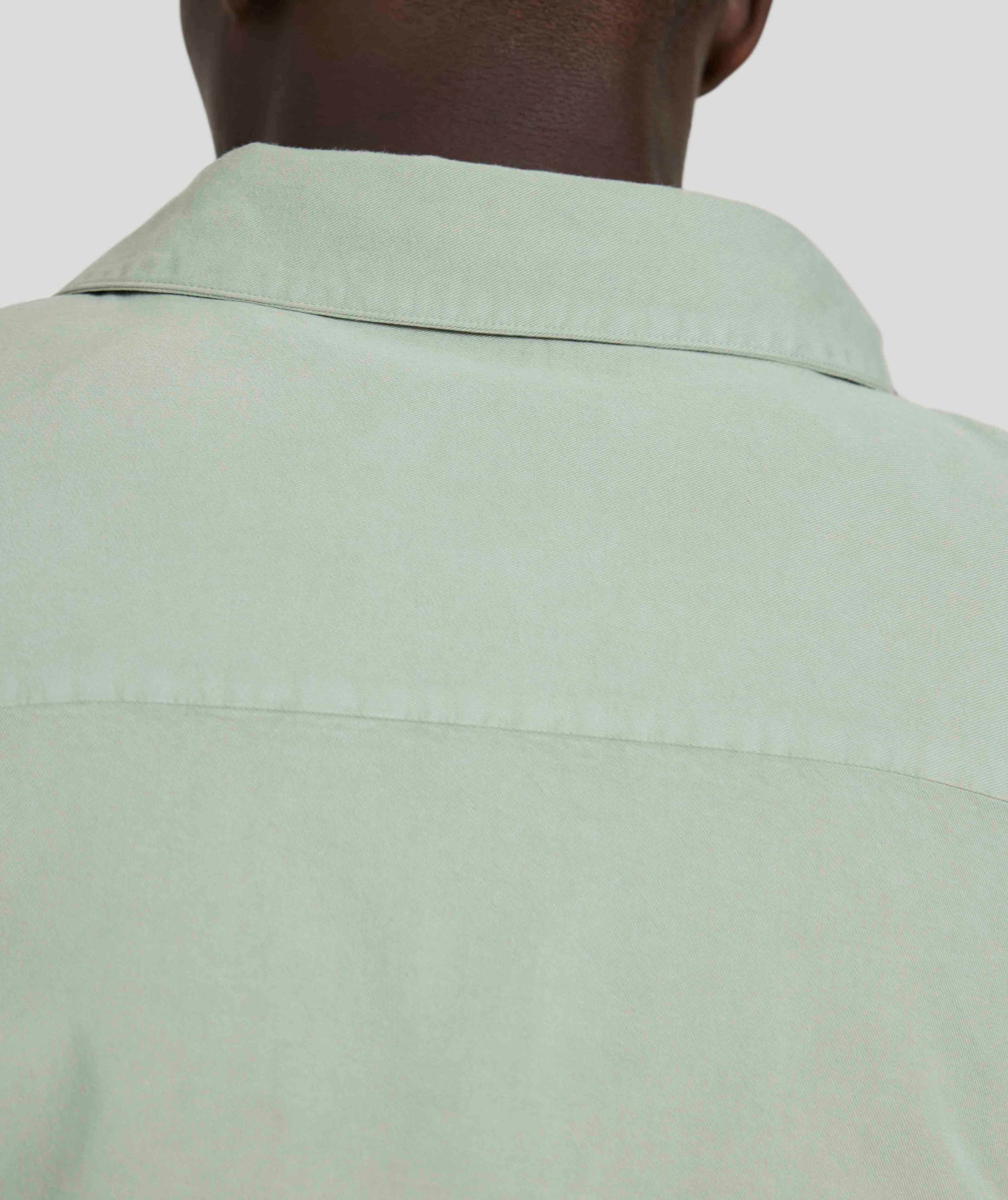 Mens Cotton Twill Shirt -  Willow Green