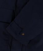 Mens Semi-Quilted Parka Jacket - Deep Ink
