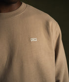Mens Crew Neck Sweat - Putty
