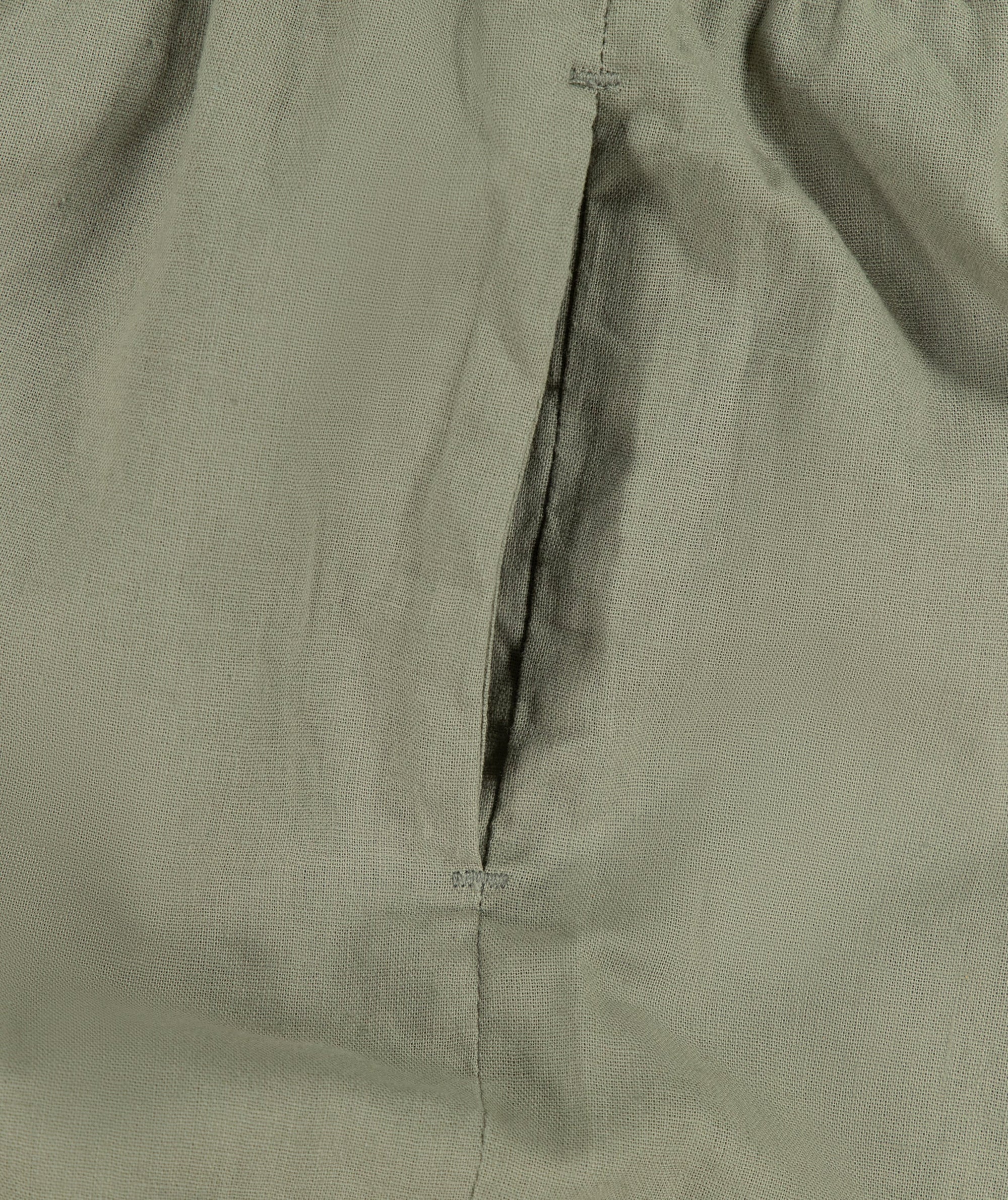 Ladies Linen Blend Drawcord Shorts - Seafoam Green